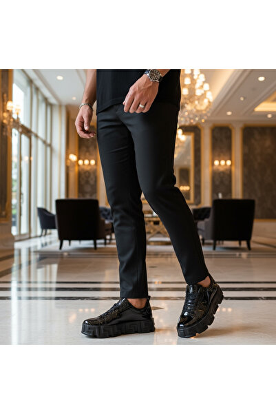 dehaine Men's sneakers, Luxury VSC, BLACK, 082