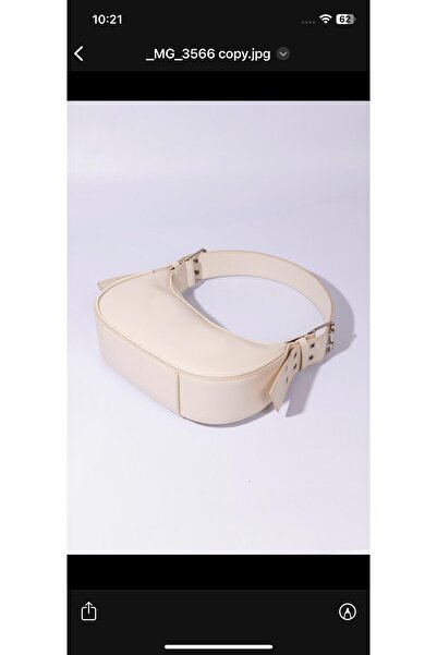 macsoo Women's Cream Baguette Hand and Shoulder Bag