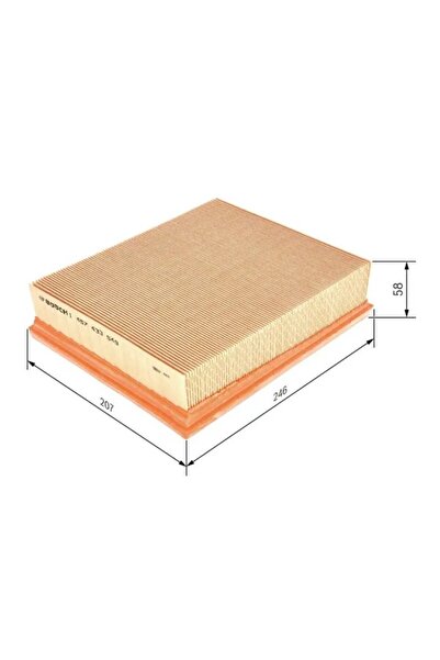 Bosch 1457433549 Air Filter Esr4238 Gfe4238 Lr027408
