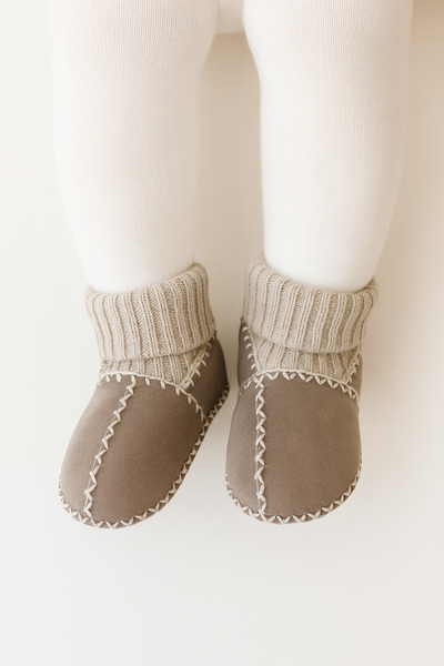 Baharda Nova أحذية أطفال للجنسين مصنوعة من جلد الخروف بنسبة 100% / أحذية للأطفال البنات والأولاد