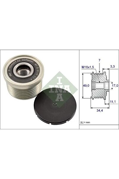İna 535016410 Alternator Kasnagi 12317542351 12317542699 12317550469