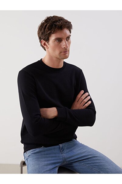 LC Waikiki LCWAIKIKI basic guler rotund Hanorac pentru bărbați tricou