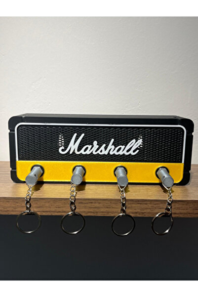 Tasarım Benden Marshall Amfi Tasarımlı 4'lü Anahtar Askılığı / Key Holder - R...