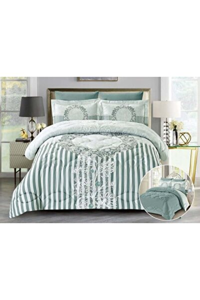 VİVİAN VIVIAN-009 Trend Comforter Single 4 Pieces Micro