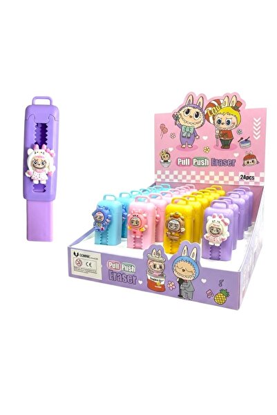 Modellino Pachet de 24 de gumă de șters glisantă Labubu, vânzare cu ridicata