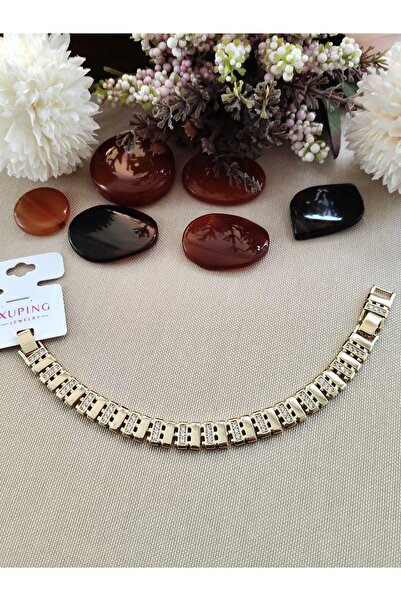 XUPING JEWELRY سوار فاخر من الفولاذ مرصع بأحجار الزركون من BİLGE TAKI Xuping،...