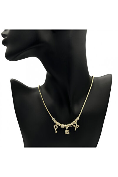 ElectraStore Colier Tip Pandora Cu Pandantive Strălucitoare Și Cristale Glam ...