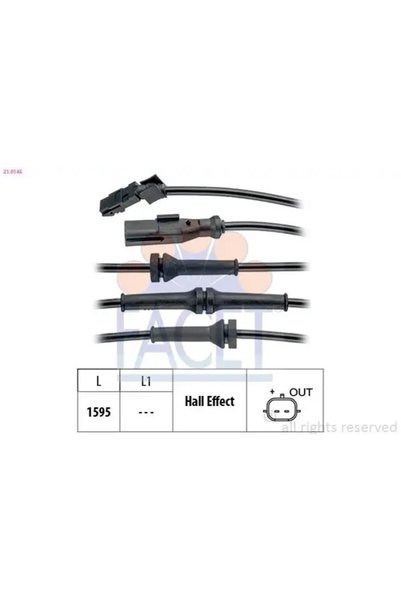 FACET 210145 ABS Sensoru Sag Arka 4790000Q1C 479502046R 8200441404