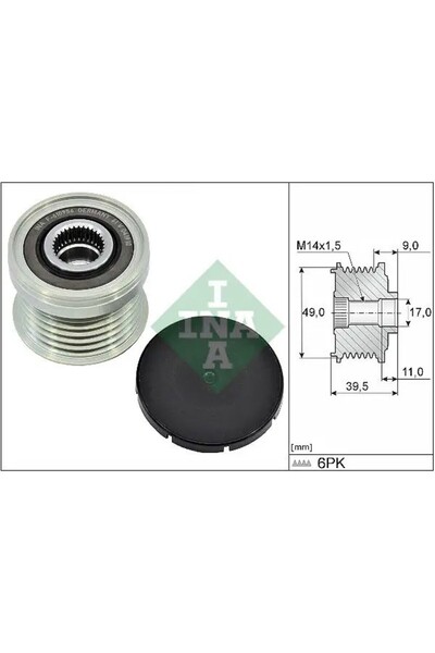 535036110 Alternator Kasnagi 12317605060 12317605061 12317605478
