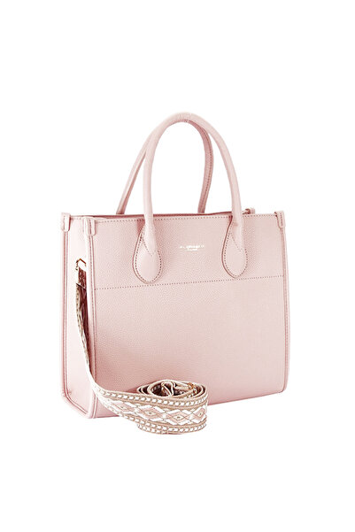 Flora&Co Paris Geantă Flora&CO cu curea textilă cu model B-H6935 M7, Roz