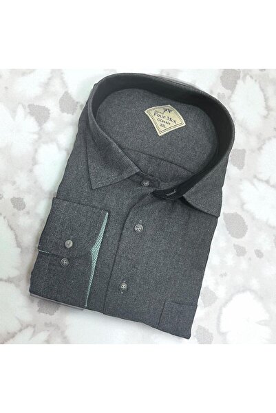 EREN STYLE Cămașă clasică, 100% bumbac, cu mâneci lungi, anti-transpirație, d...