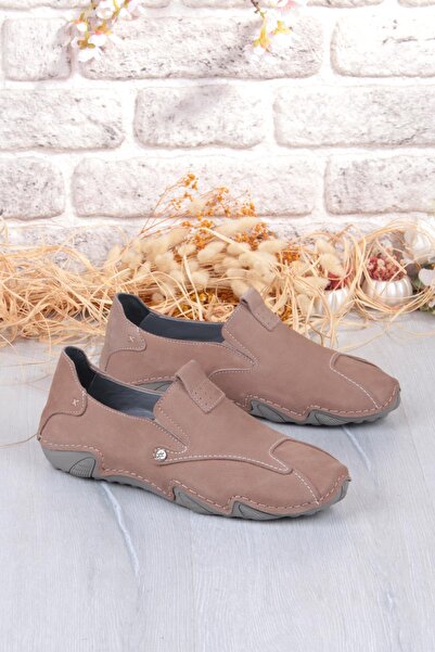 Mehmet Mete 42323 Nubuck Comfort Comfortable Flexible Genuine Leather Men's Shoes