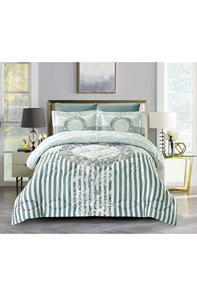 VİVİAN VIVIAN-009 Trend Comforter Single 4 Pieces Micro