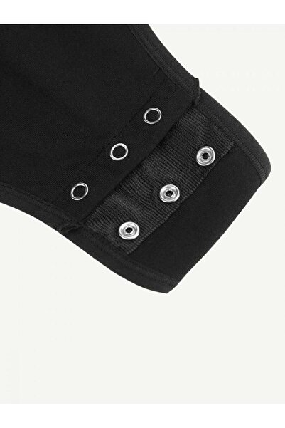 VEYA Long sleeve bodysuit shaper for abdomen, back and arms, used with clothes such as jeans, coats, etc., black