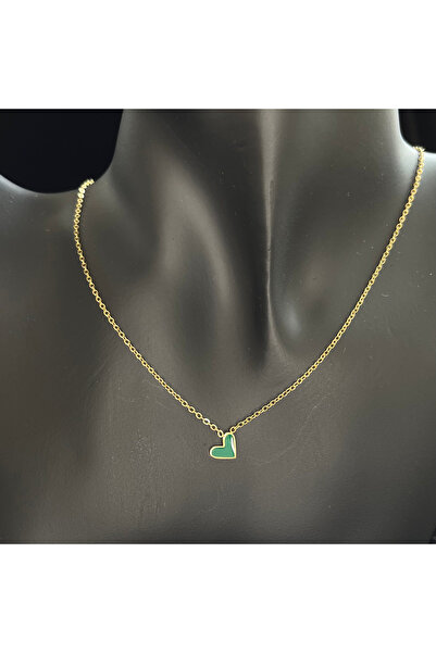 ElectraStore Colier Cu Inimioară Verde - 89-1