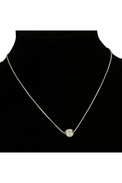 ElectraStore Colier Argintiu Diamond Style - C1635