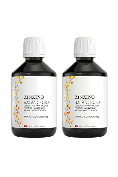 Zinzino Balanceoil+ , 100 ml Yeni Nesil Balık Yağı 2 Kutu Portakal Limon Nane...