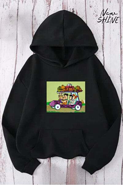 New Shine سويت شيرت بقلنسوة مطبوع عليه عائلة تشاكباتش