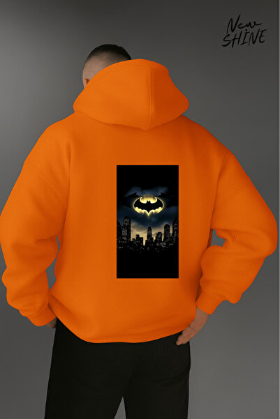 New Shine Batman Printed Hooded Sweatshirt