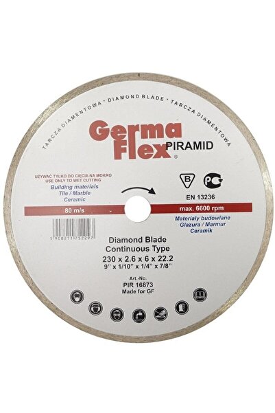 JollyMag Disk diamantat, keramika, taiere umeda, 230 mm/22,2 mm