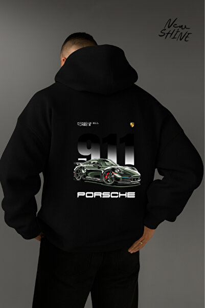 New Shine Φούτερ με κουκούλα με στάμπα αυτοκινήτου