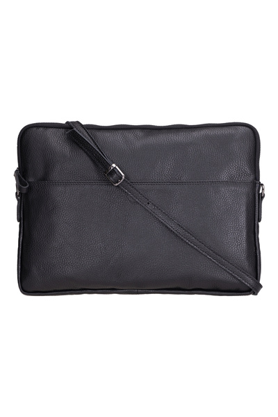 Lev Leather حقيبة جلد طبيعي للابتوب والتابلت والمستندات مقاس 14 و16 بوصة - يم...