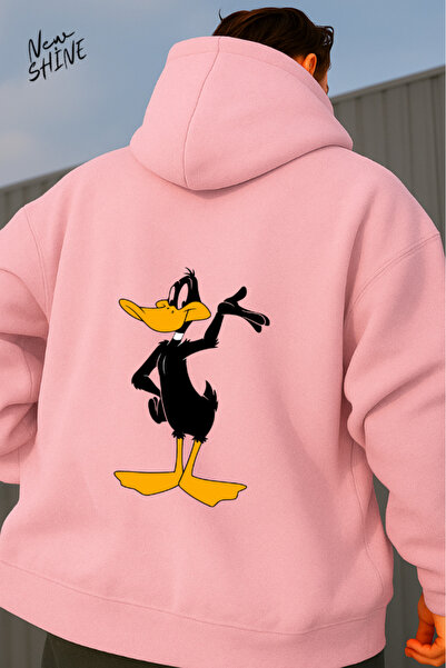 New Shine Rață cu imprimeu cu glugă Swea tricou