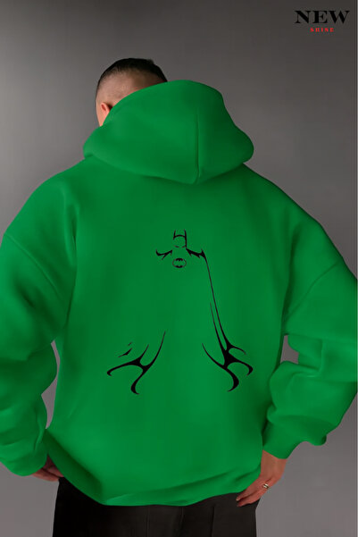 New Shine Batman Printed Hooded Sweatshirt