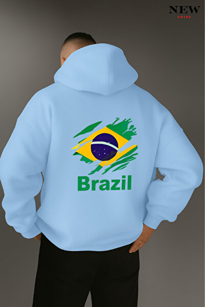 New Shine Brazilia cu imprimeu cu glugă Swea tricou