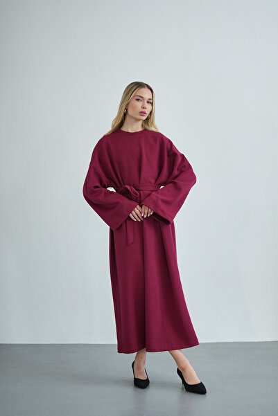 Molly Nelly Kadın Oversize Basic Penye Elbise