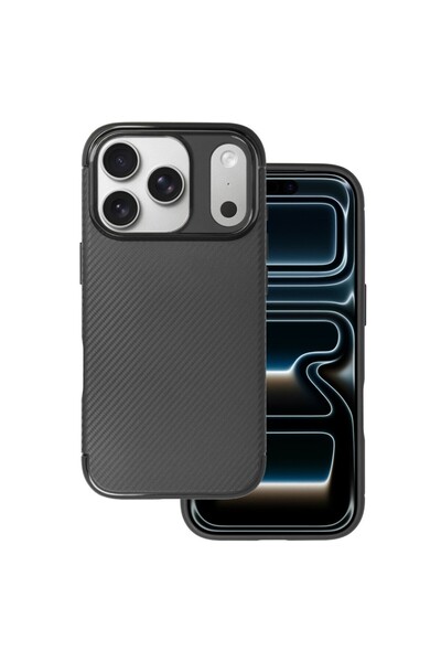 Joyshell Husa pentru iPhone 17 Pro Max, Carbon Design Autofocus, Ultra Protec...