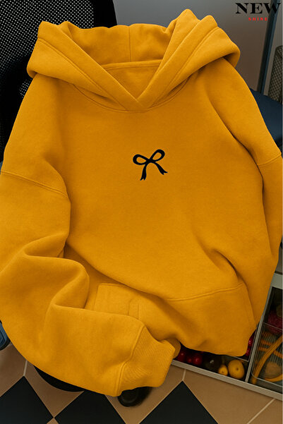 New Shine القوس المطبوعة مقنعين البلوز