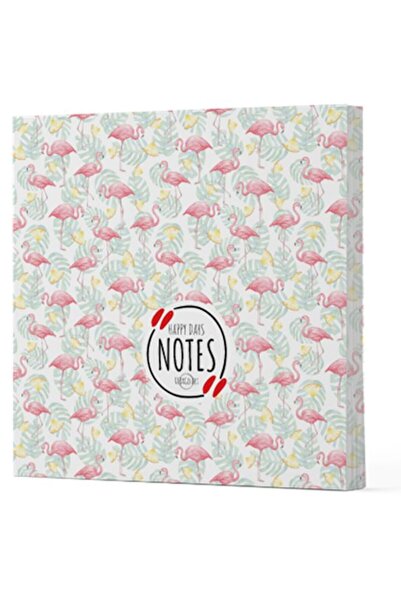 ALKASAZ Flamingo 3 - Unlined Side Painted Notebook