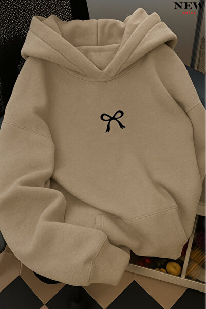 New Shine القوس المطبوعة مقنعين البلوز