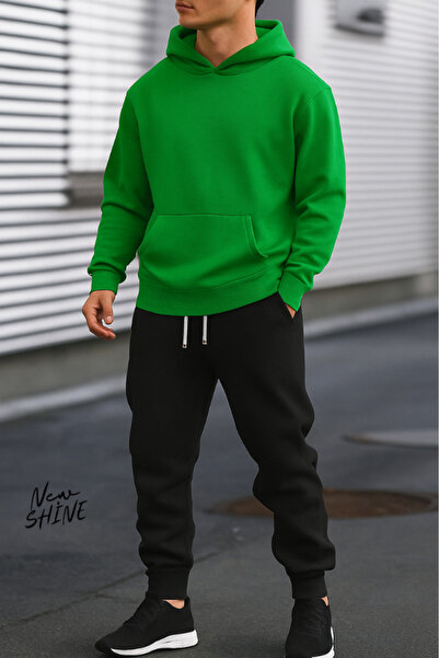 New Shine Унисекс суичър с качулка 