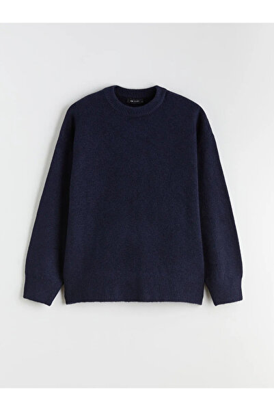 LC Waikiki Lcw Vision Navy Blue Crew Neck Women's Knitwear Sweater