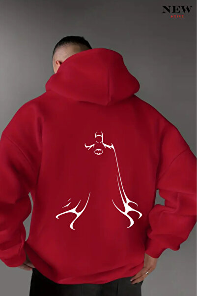 New Shine Batman Printed Hooded Sweatshirt