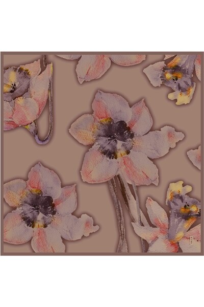 Aker % 100 Saf İpek Sura Eşarp - Sonbahar - Kış 7995701 332