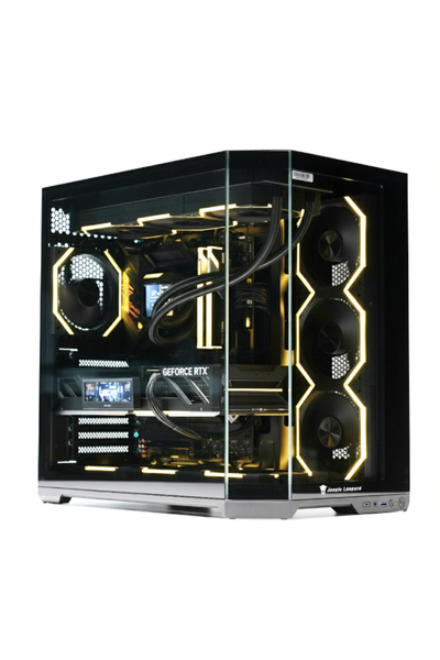 Jungle Leopard AS-01 Galaxy with 4 Fan Mid-tower computer case black