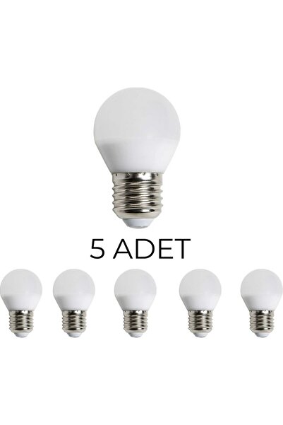 Noas 6 W E-27 Duy 6500K Beyaz Işık Mini Top LED Ampul 5 ADET