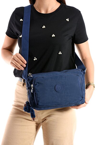 Dias avm حقيبة كتف خفيفة للغاية متعددة الجيوب بحزام متقاطع من قماش كلينكيل