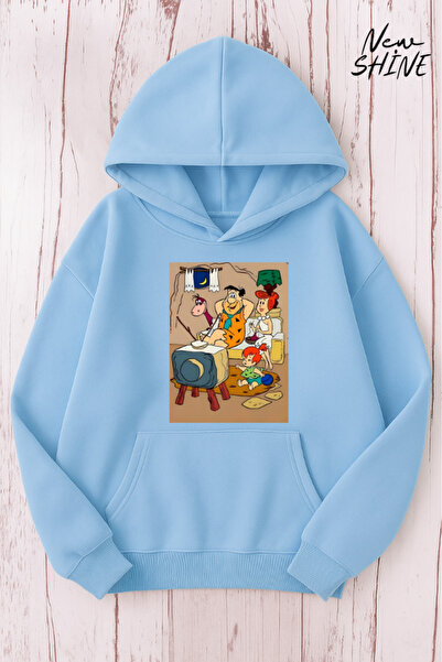 New Shine سويت شيرت بقلنسوة مطبوع عليه عائلة تشاكباتش