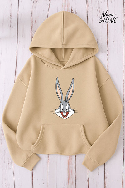 New Shine Світшот з капюшоном і принтом Bugs Bunny