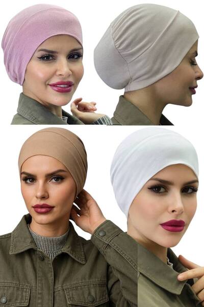 ALDAİR 4 ΤΕΜ. Μαντίλι ισλαμικής καλύψεως, ελαστικό, αντιολισθητικό, χωρίς ραφή, πρακτικό μαντίλι