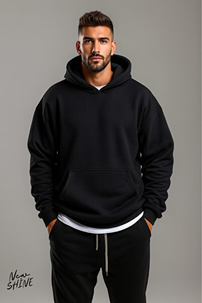 New Shine سويت شيرت بقلنسوة للجنسين