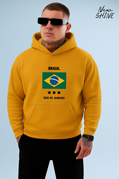 New Shine Brazilia cu imprimeu cu glugă Swea tricou