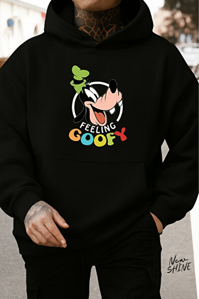 New Shine Desen animat personaj cu imprimeu cu glugă Swea tricou