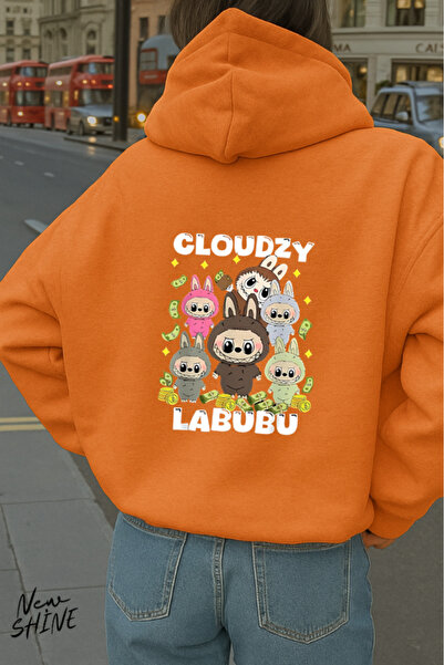 New Shine سويت شيرت بقلنسوة مطبوعة من لابوبو