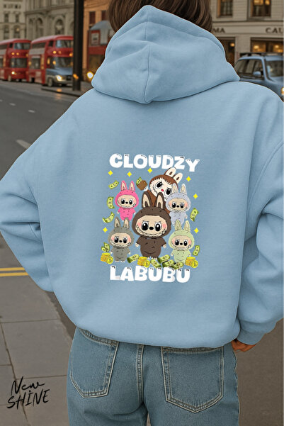 New Shine سويت شيرت بقلنسوة مطبوعة من لابوبو