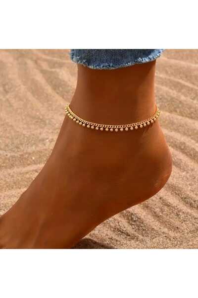 Arvella Takı Püsküllü Bakır Halhal